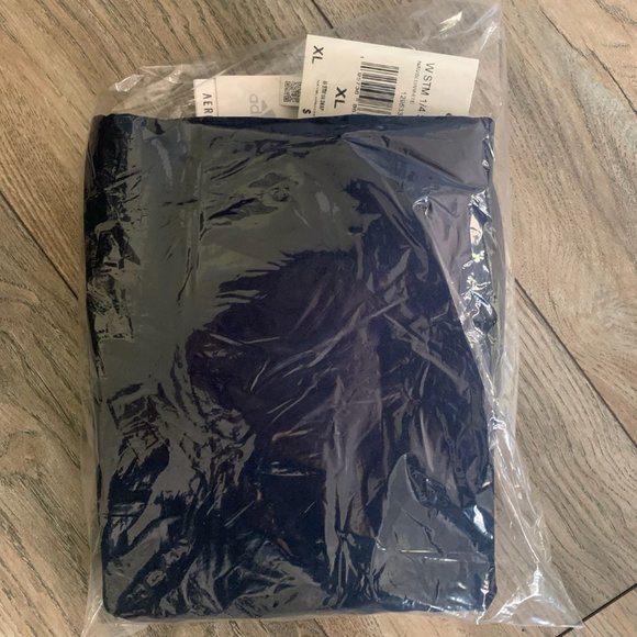 NWT ADIDAS WOMEN'S STADIUM 1/4 SNAP LONG SLEEVE SHIRT NAVY/WHITE MEDIUM - Picture 9 of 13